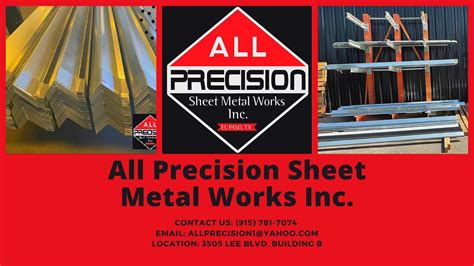 all precision sheet metal el paso|sheet metal roofing el paso.